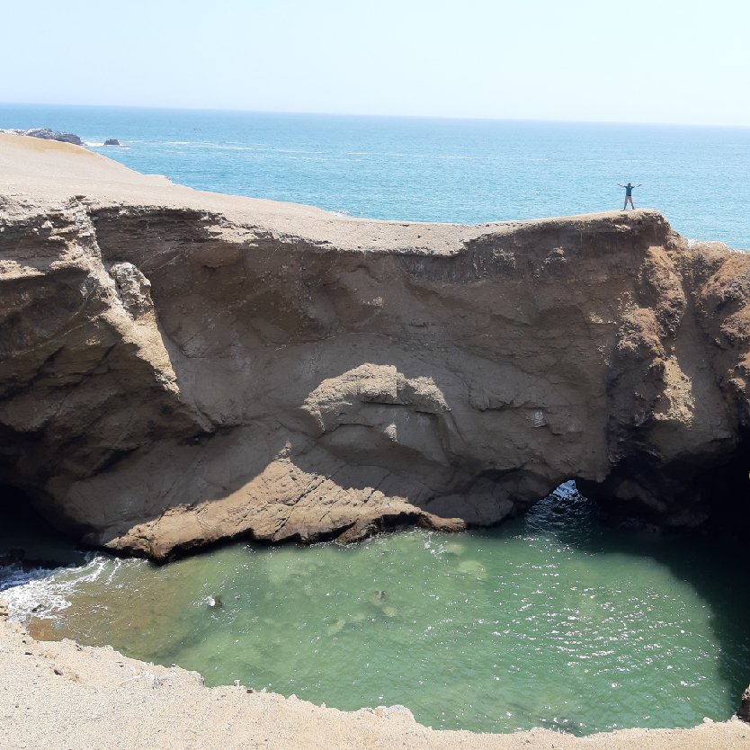 Visitando las hermosas playas del   sur del Perú.